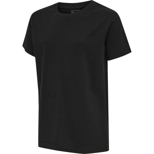 hmlRED BASIC T-SHIRT S/S KIDS, BLACK, packshot