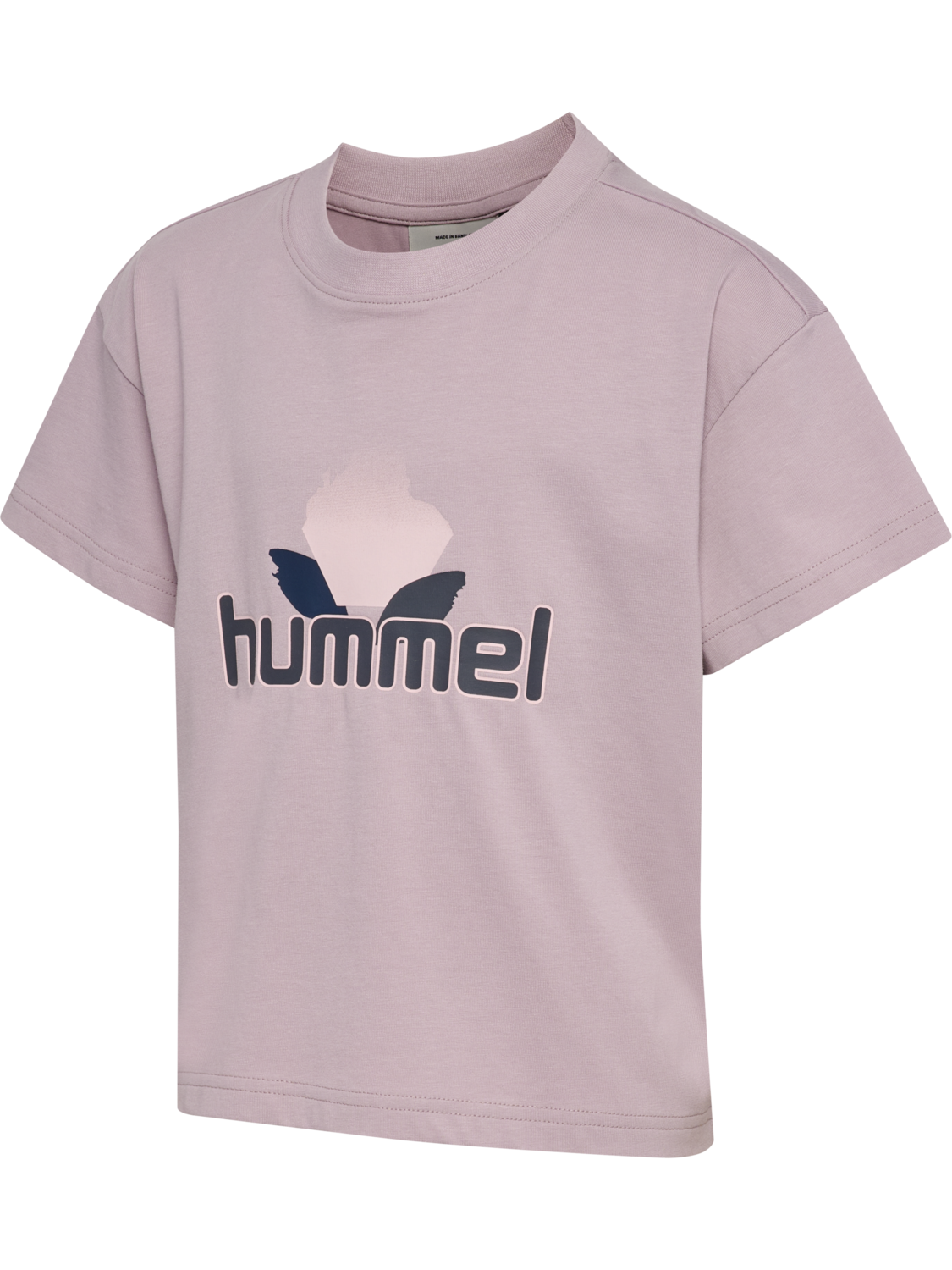 hmlJR BOXY GRAPHIC T-SHIRT S/S, SEA FOG, packshot