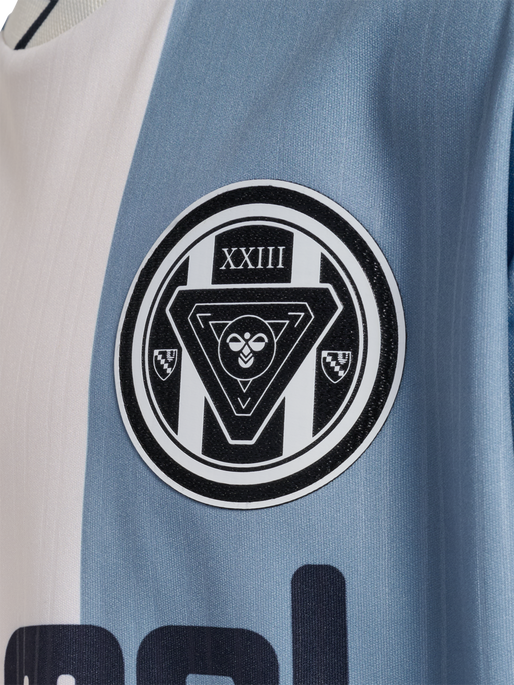 hmlJR LOOSE BALL  JERSEY S/S SET, FADED DENIM hmlJR LOOSE BALL  JERSEY S/S SET, FADED DENIM, packshot