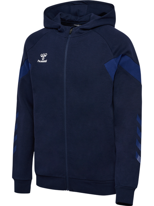 hmlTRAVEL ZIP HOODIE, MARINE, packshot