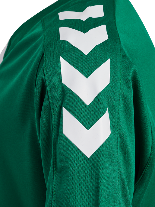 hmlCORE XK POLY JERSEY S/S KIDS, EVERGREEN, packshot