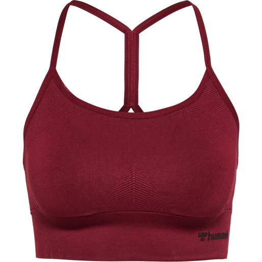 hmlTIFFY SEAMLESS SPORTS TOP, CABERNET, packshot