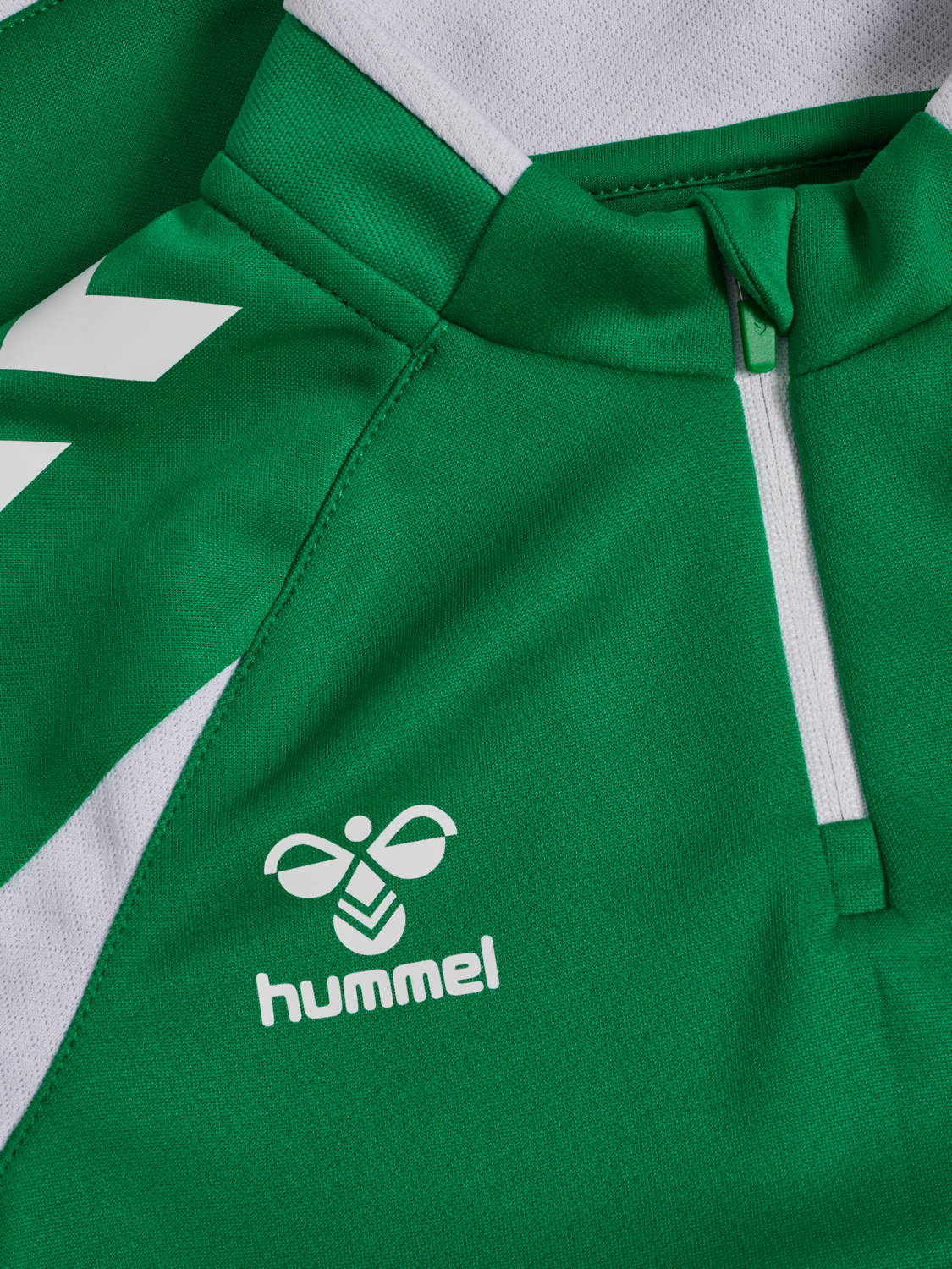 hmlCORE 2.0 HALF ZIP KIDS, JELLY BEAN/WHITE, packshot