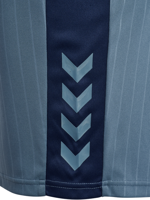 hmlPULSE STRIPE BLOCKED SHORTS, BLUE MIRAGE/DRESS BLUE, packshot