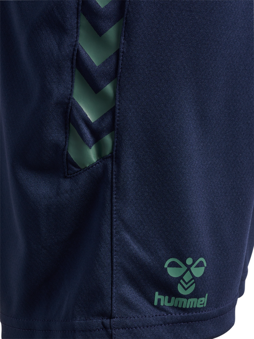 hmlSTALTIC POLY SHORTS KIDS, MARINE/DUCK GREEN, packshot