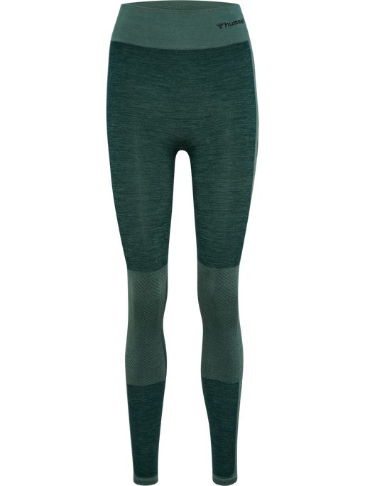 hmlCLEA SEAMLESS MID WAIST TIGHTS, GREEN GABLES/GARDEN TOPIARY ME hmlCLEA SEAMLESS MID WAIST TIGHTS, GREEN GABLES/GARDEN TOPIARY ME, packshot