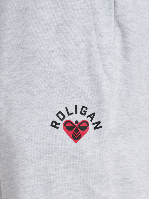 hmlROLIGAN SWEATPANTS, LIGHT GREY MELANGE hmlROLIGAN SWEATPANTS, LIGHT GREY MELANGE, packshot