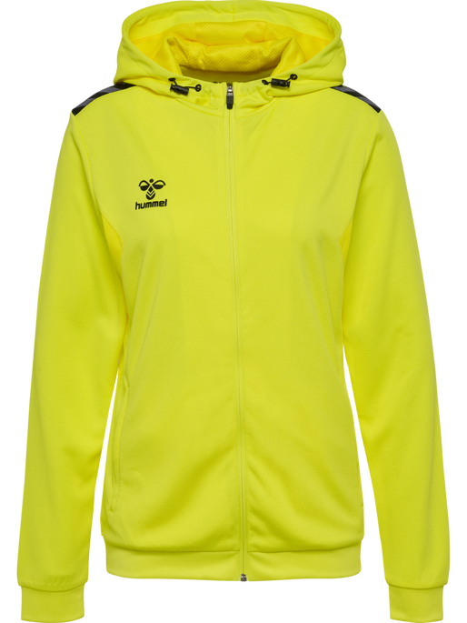 hmlAUTHENTIC PL ZIP HOODIE WOMAN, BLAZING YELLOW, packshot