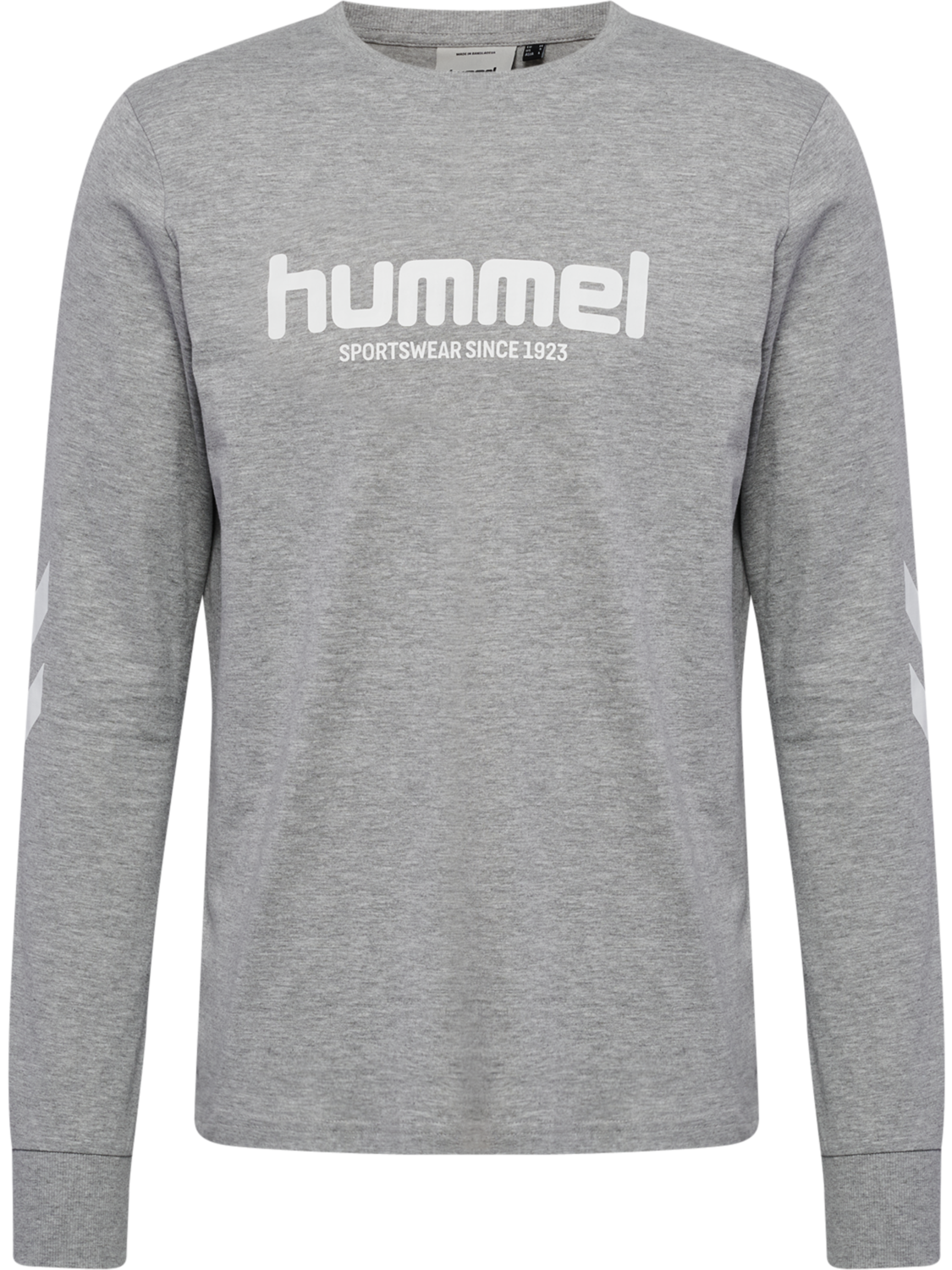 hmlLEGACY 2.0 T-SHIRT L/S, GREY MELANGE, packshot