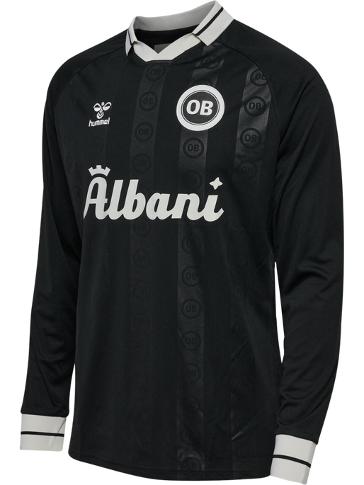 OB 24/25 PREGAME JERSEY L/S, BLACK, packshot