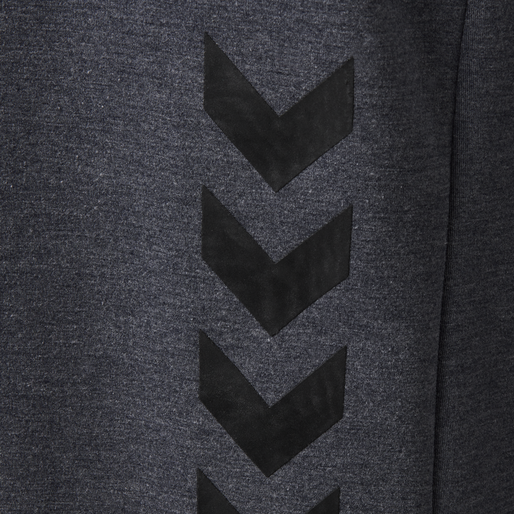 hmlTROPPER ZIP HOODIE, BLACK IRIS MELANGE, packshot