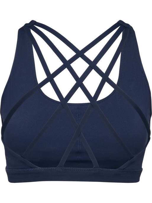 hmlFAST IMPACT STRAP BRA, DRESS BLUES, packshot