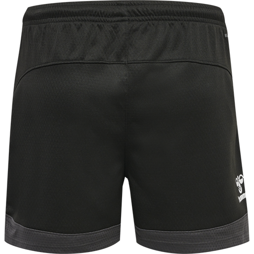 hmlLEAD WOMENS POLY SHORTS, BLACK, packshot