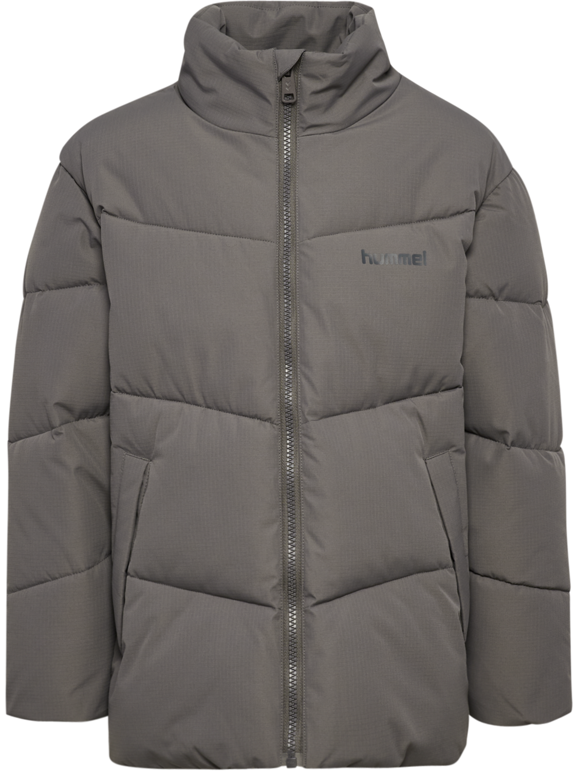 hmlJR PUFFER JACKET, DARK GULL GRAY, packshot