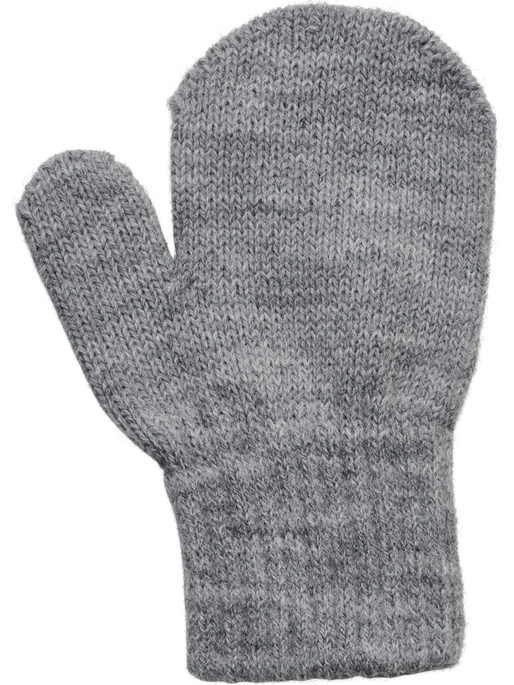 hmlMINI KNIT MITTENS 2-PACK, GREY MELANGE, packshot