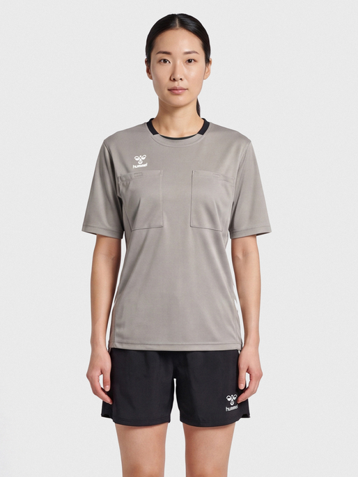 hmlREFEREE CHEVRON WO  JERSEY S/S, STEEPLE GRAY, model