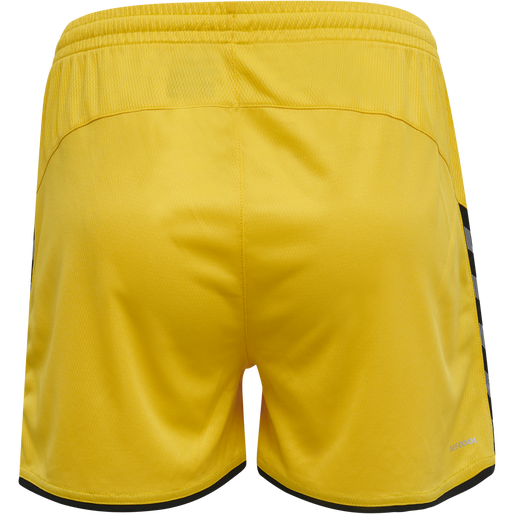 hmlAUTHENTIC POLY SHORTS WOMAN, SPORTS YELLOW/BLACK hmlAUTHENTIC POLY SHORTS WOMAN, SPORTS YELLOW/BLACK, packshot