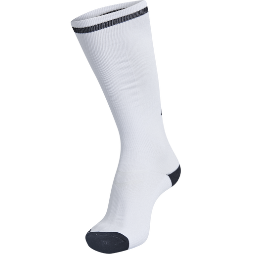 ELITE INDOOR SOCK HIGH, WHITE, packshot