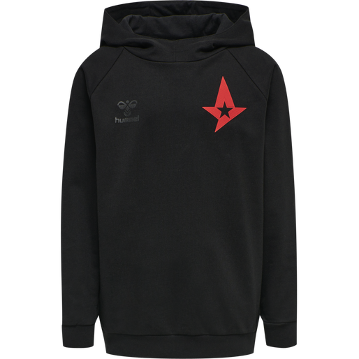 ASTRALIS HOODIE KIDS, BLACK, packshot