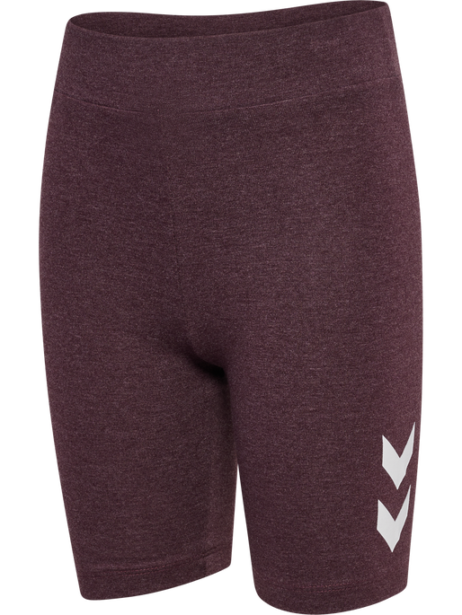 hmlJR LOGO SHORT  TIGHTS, FUDGE MELANGE hmlJR LOGO SHORT  TIGHTS, FUDGE MELANGE, packshot