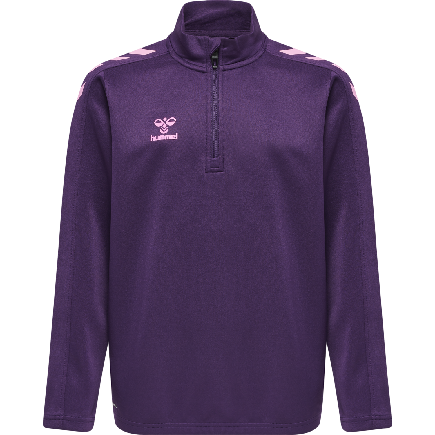 hmlCORE XK HALF ZIP POLY SWEAT KIDS, ACAI, packshot
