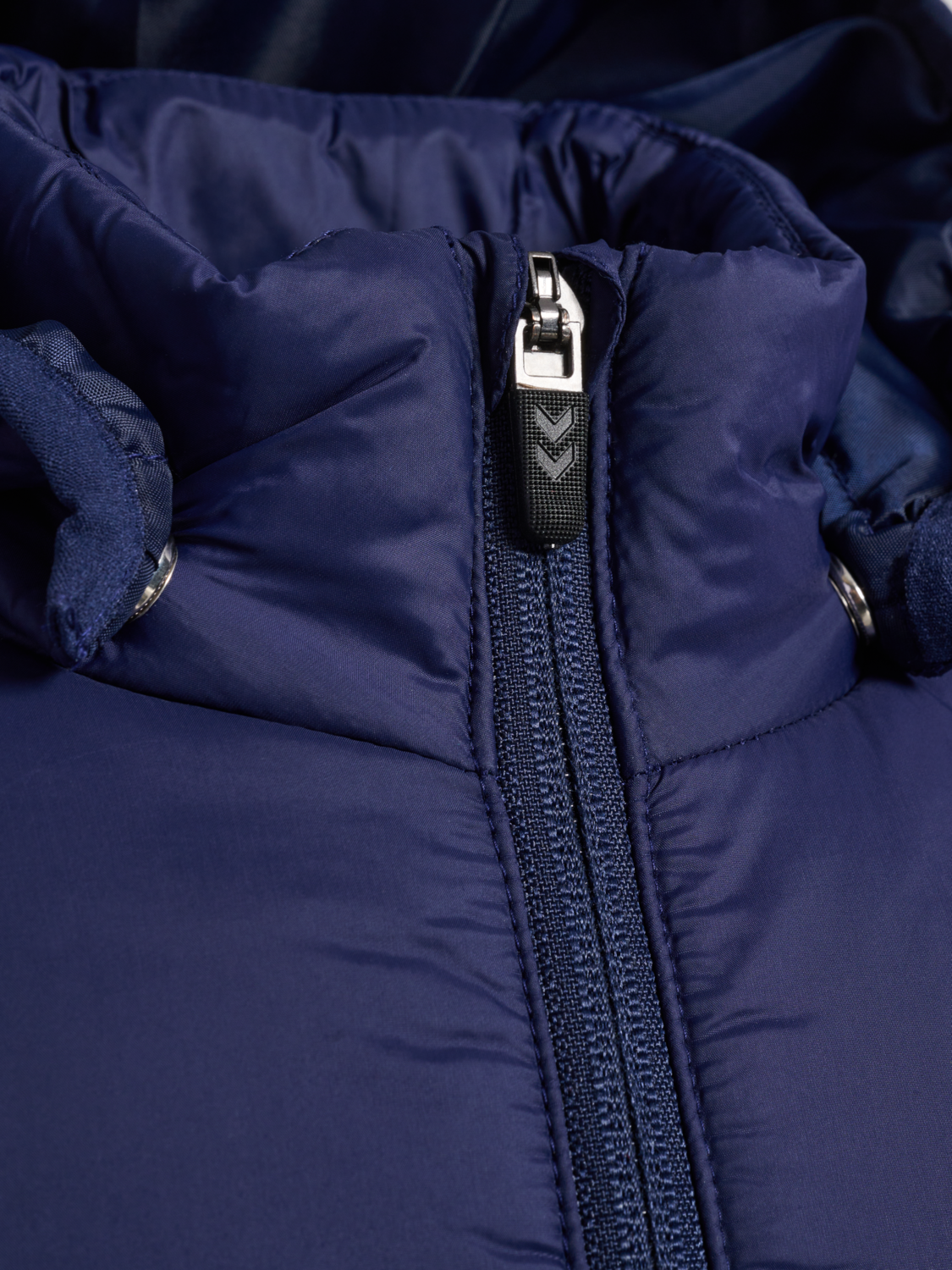 hmlGO QUILTED HOOD JACKET KIDS, MARINE, packshot