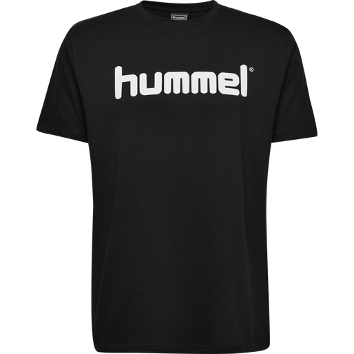 HMLGO KIDS COTTON LOGO T-SHIRT S/S, BLACK, packshot