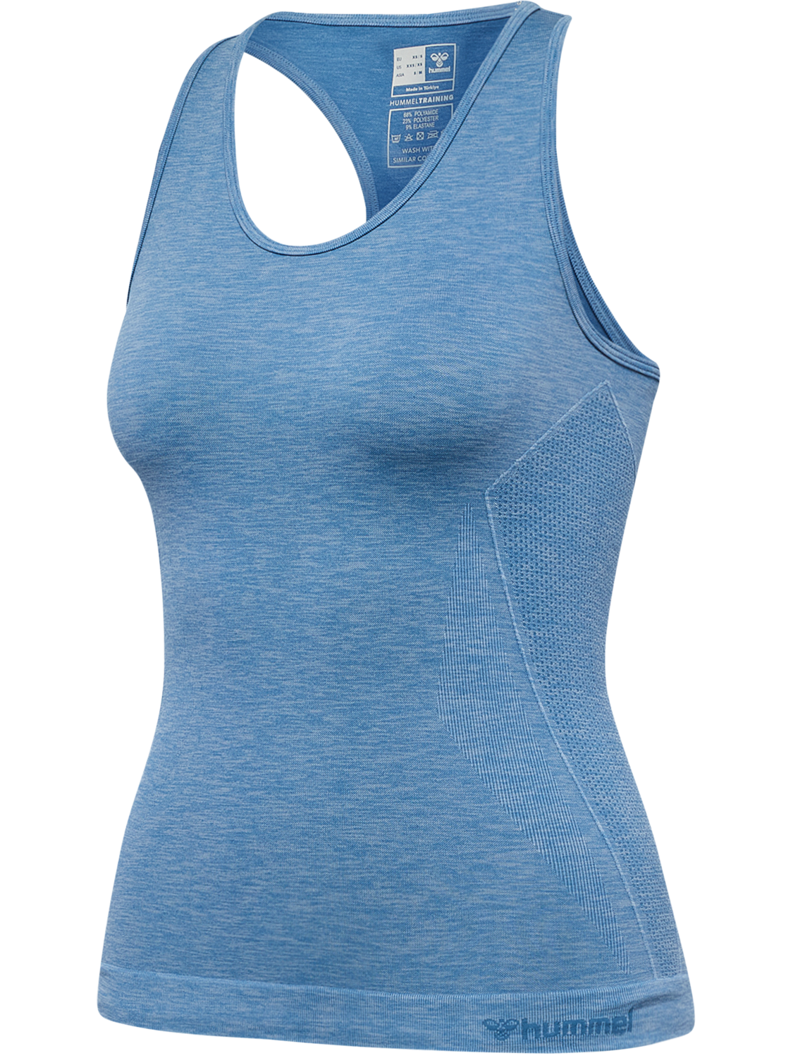 hmlCANA SEAMLESS TOP, CORONET BLUE MELANGE, packshot