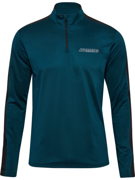 hmlTE STRENGTH PL HALF ZIP, REFLECTING POND, packshot