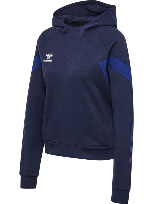 hmlTRAVEL SWEAT HOODIE WOMAN, MARINE, packshot