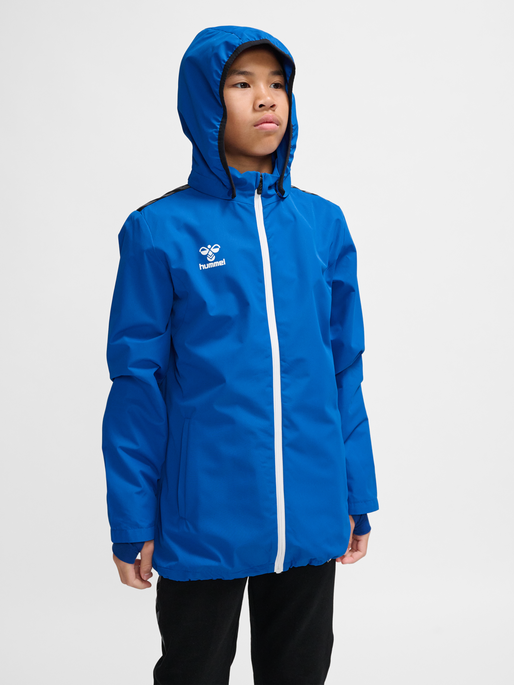 hmlAUTHENTIC ALL WEATHER JACKET KID, TRUE BLUE, model