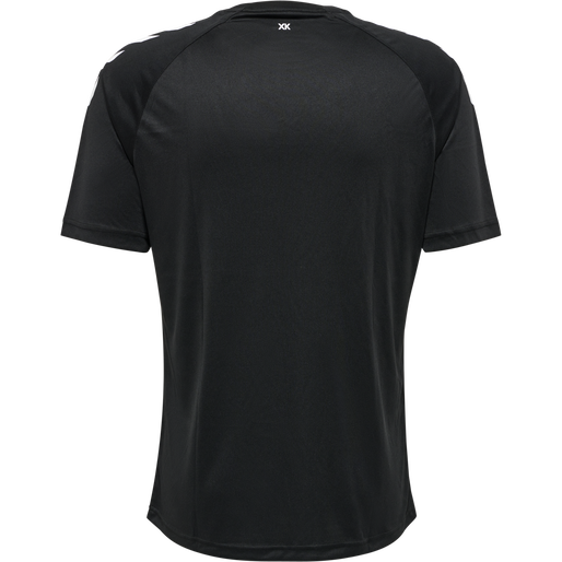 hmlCORE XK CORE POLY T-SHIRT S/S, BLACK, packshot