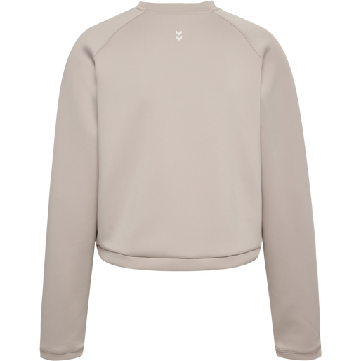 hmlMT KALU SHORT SWEATSHIRT, CHATEAU GRAY, packshot