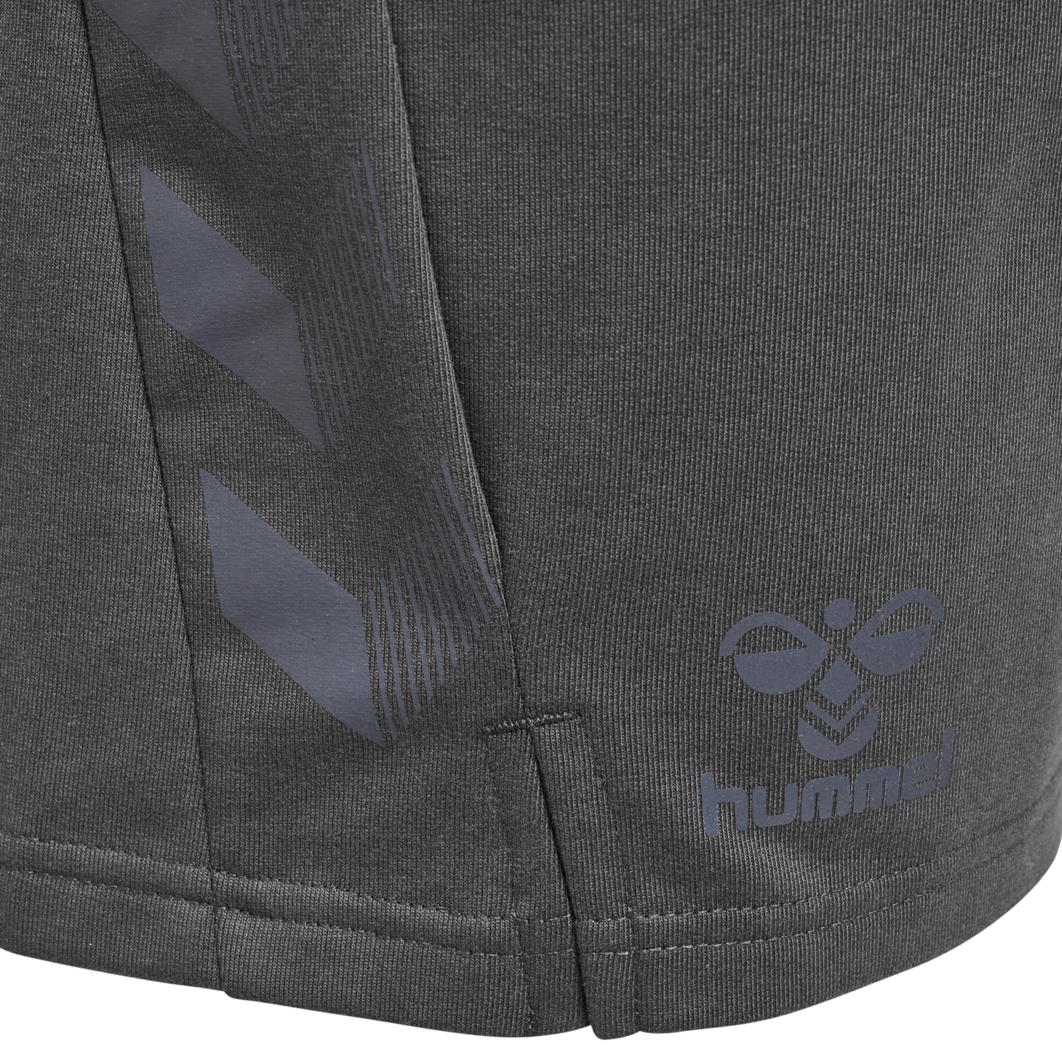 hmlOFFGRID COTTON SHORTS, FORGED IRON/JET BLACK, packshot