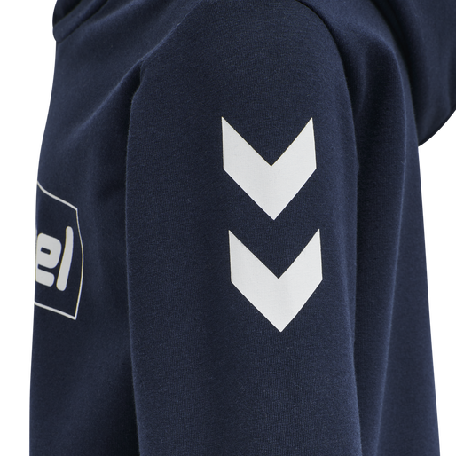 hmlBOX HOODIE, BLACK IRIS, packshot