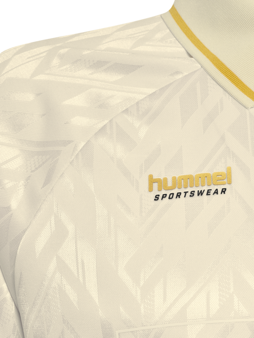 hmlLOOSE BAY SOCCER JERSEY S/S, BLANC DE BLANC hmlLOOSE BAY SOCCER JERSEY S/S, BLANC DE BLANC, packshot
