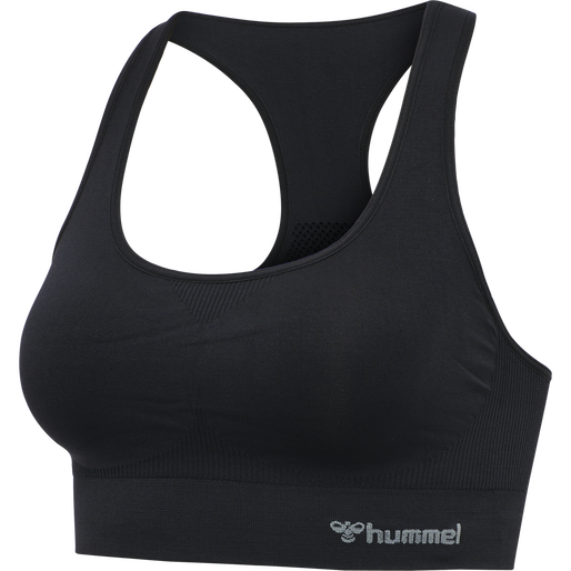 hmlTIF SEAMLESS SPORTS TOP, BLACK, packshot