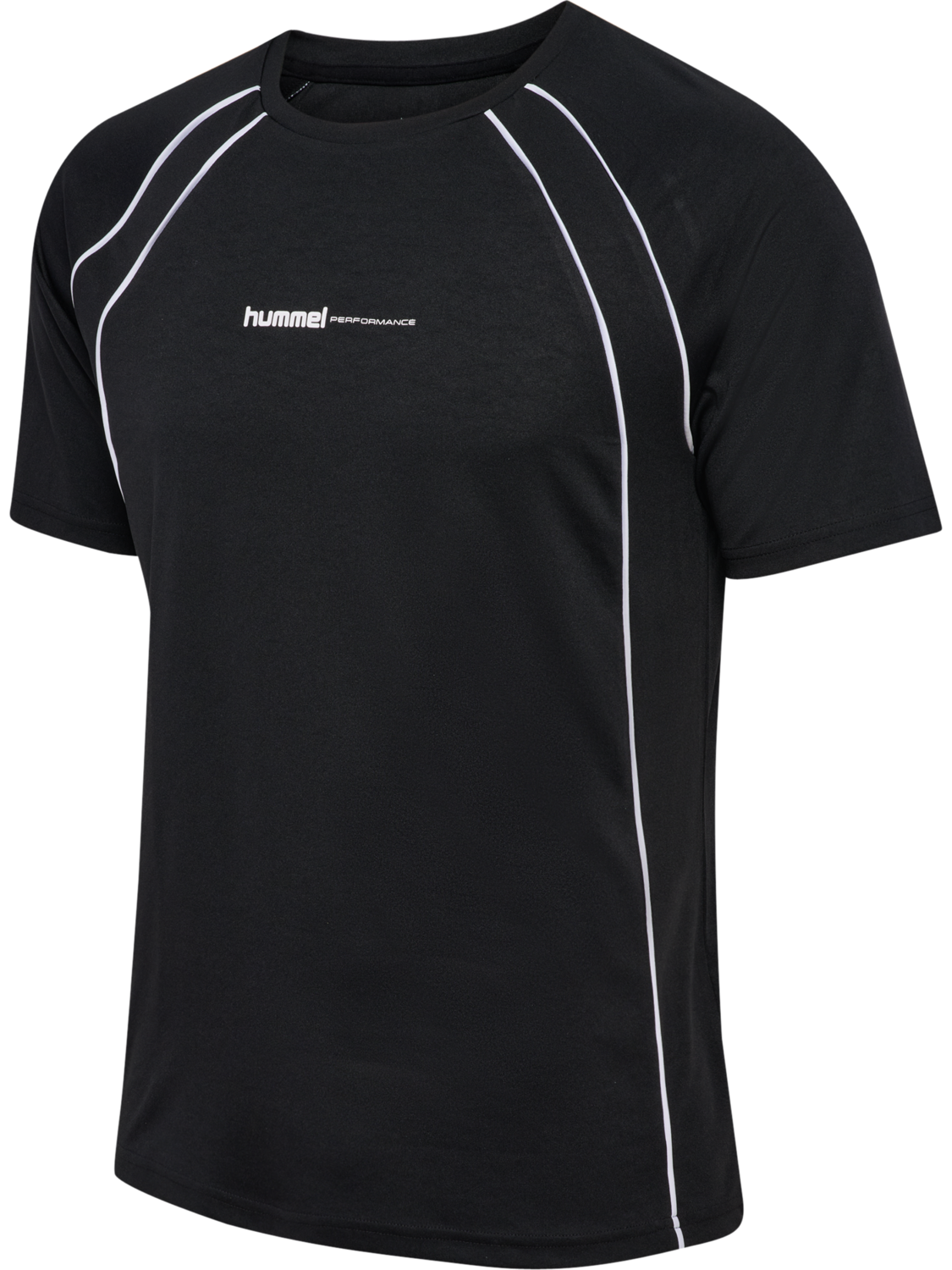 hmlPULSE TRAINING PRINT T-SHIRT SS, BLACK, packshot