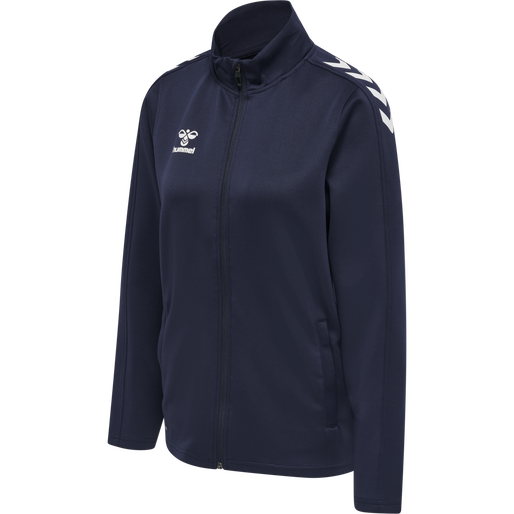 hmlCORE XK POLY ZIP SWEAT WOMAN, MARINE, packshot