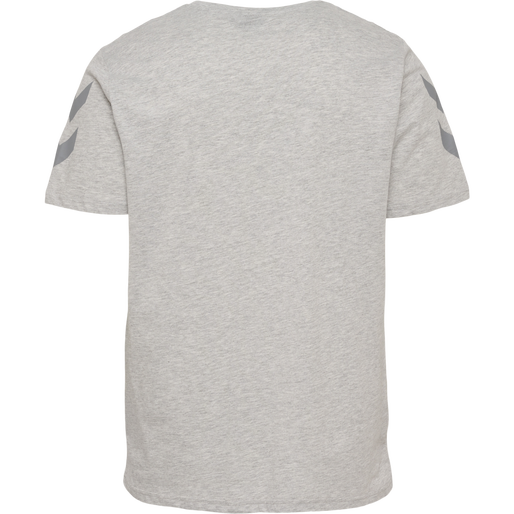 hmlLEGACY CHEVRON T-SHIRT, GREY MELANGE, packshot