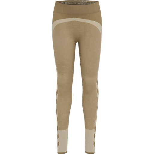 hmlSPIN SEAMLESS TIGHTS, SIMPLY TAUPE, packshot