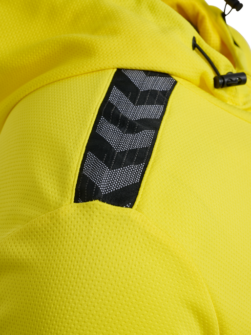 hmlAUTHENTIC PL ZIP HOODIE, BLAZING YELLOW, packshot