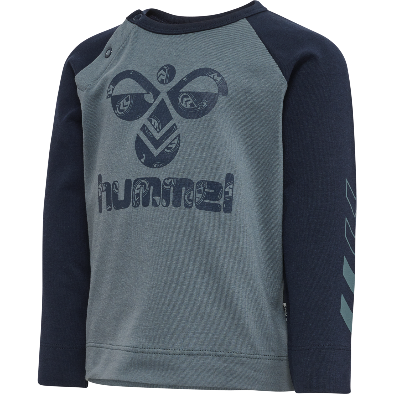 hmlMARCUS T-SHIRT L/S, STORMY WEATHER, packshot