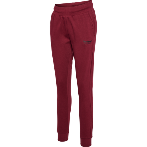 hmlBOOSTER TAPERED WOMAN PANTS, CABERNET, packshot