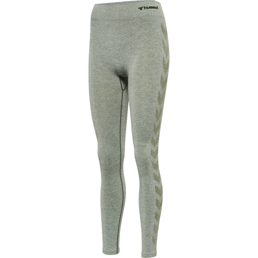 hmlCI SEAMLESS MID WAIST TIGHTS, LILY PAD MELANGE, packshot