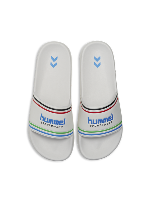 POOL SLIDE RT, WHITE/MULTICOLOR POOL SLIDE RT, WHITE/MULTICOLOR, packshot