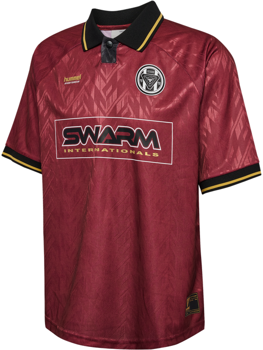 hmlLOOSE BAY SOCCER JERSEY S/S, SYRAH, packshot