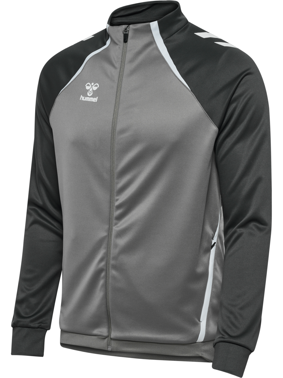 hmlLEAD 2.0 TRACK ZIP JACKET, STEEL GRAY/ASPHALT, packshot