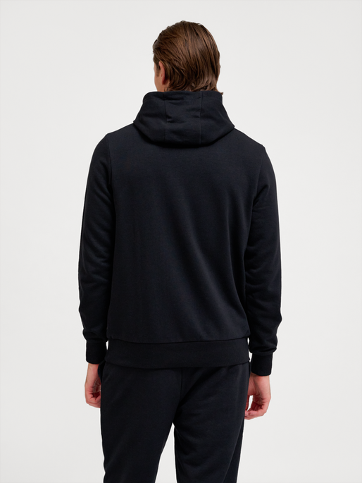 hmlPULSE SWEAT HOODIE, BLACK, model