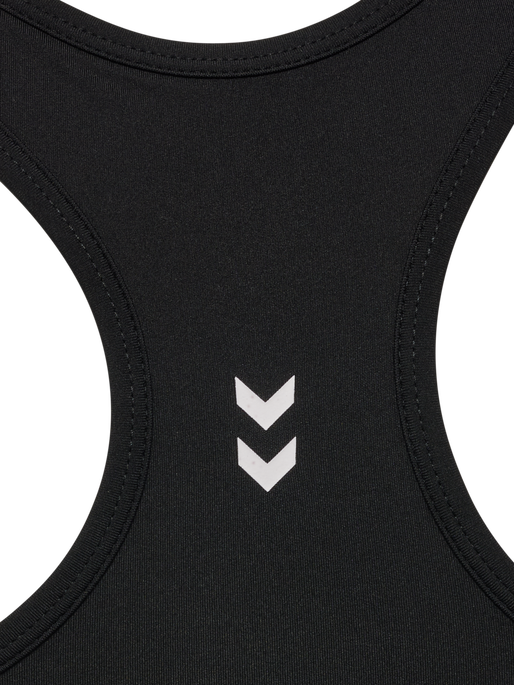 hmlPULSE LIGHT SUPPORT BRA, BLACK, packshot